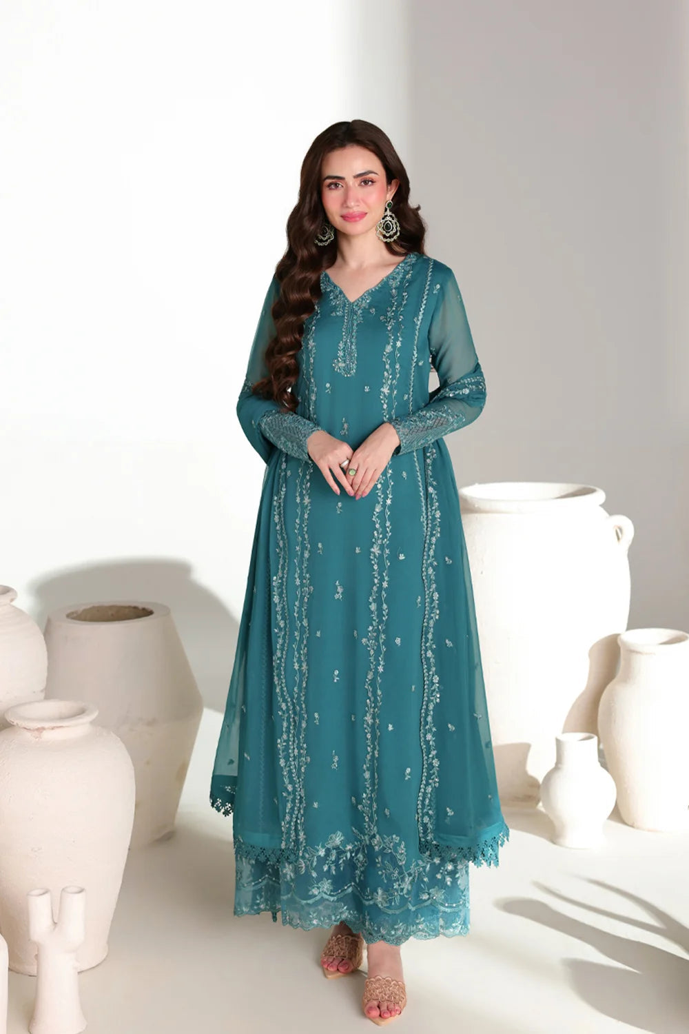 AZURE ENSEMBLES FESTIVE TEAL AFFAIR