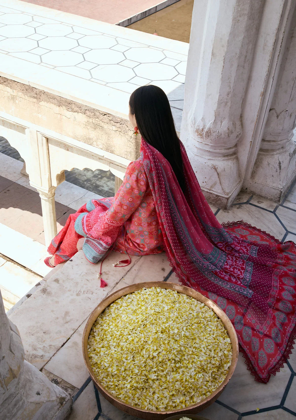 KAHF AANGAN PRINT CHIFFON KPS-3A