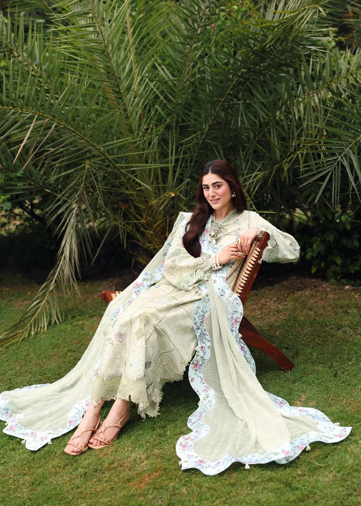 SARDINIA EMBROIDERED LAWN EID MONSOON SAGE