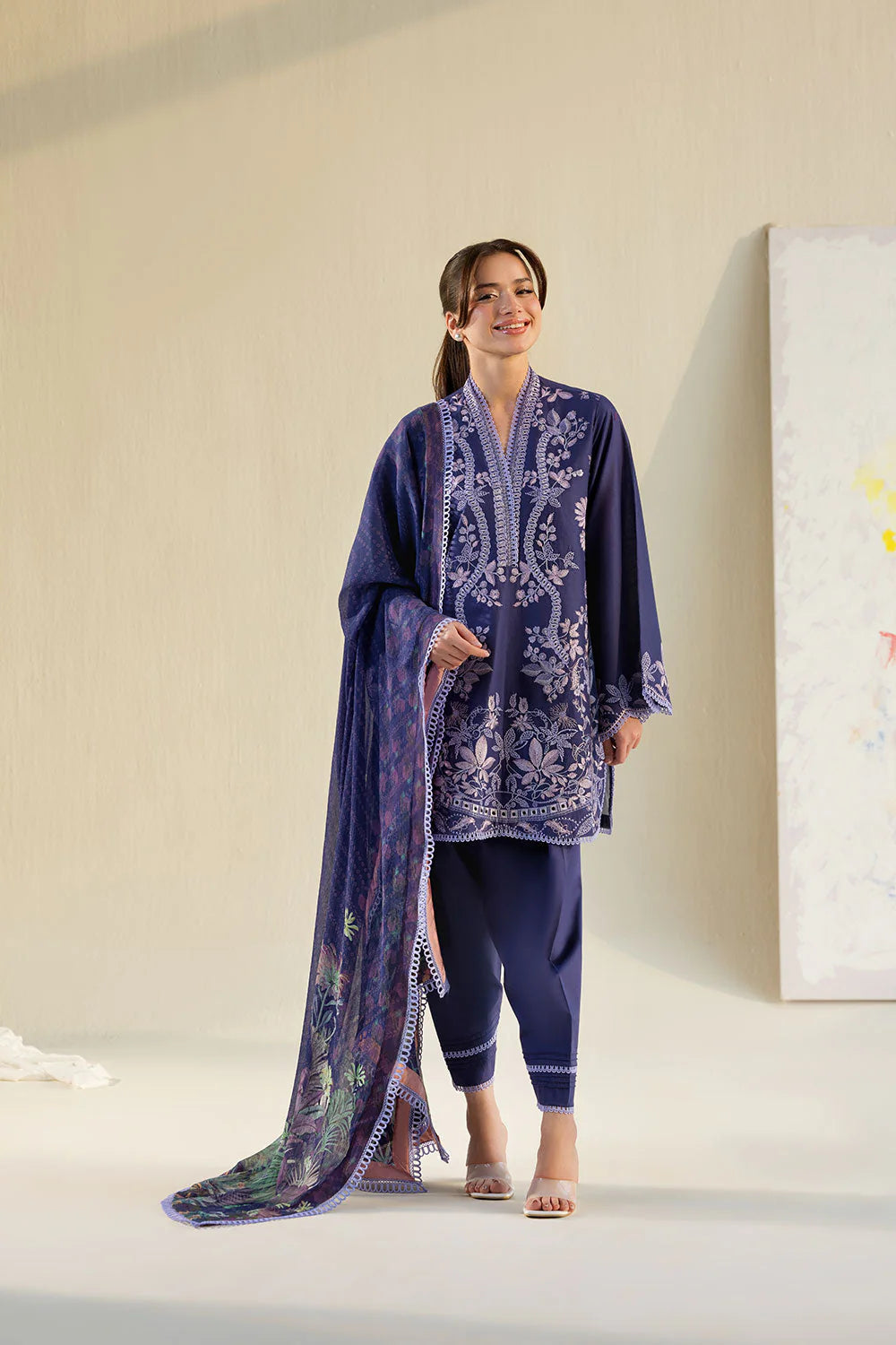 SOBIA NAZIR VITAL UNSTITCHED LAWN VT26-8B