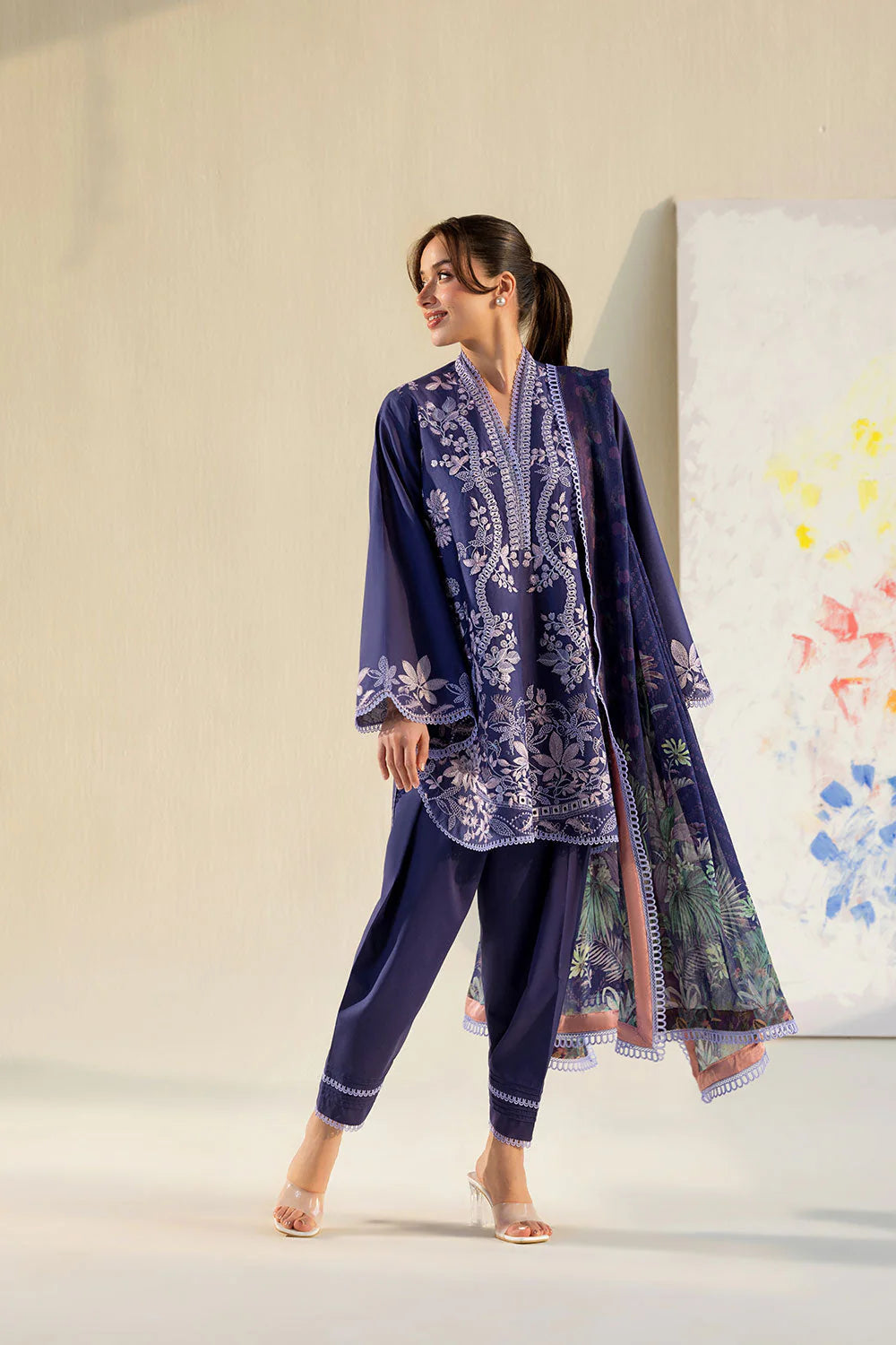 SOBIA NAZIR VITAL UNSTITCHED LAWN VT26-8B