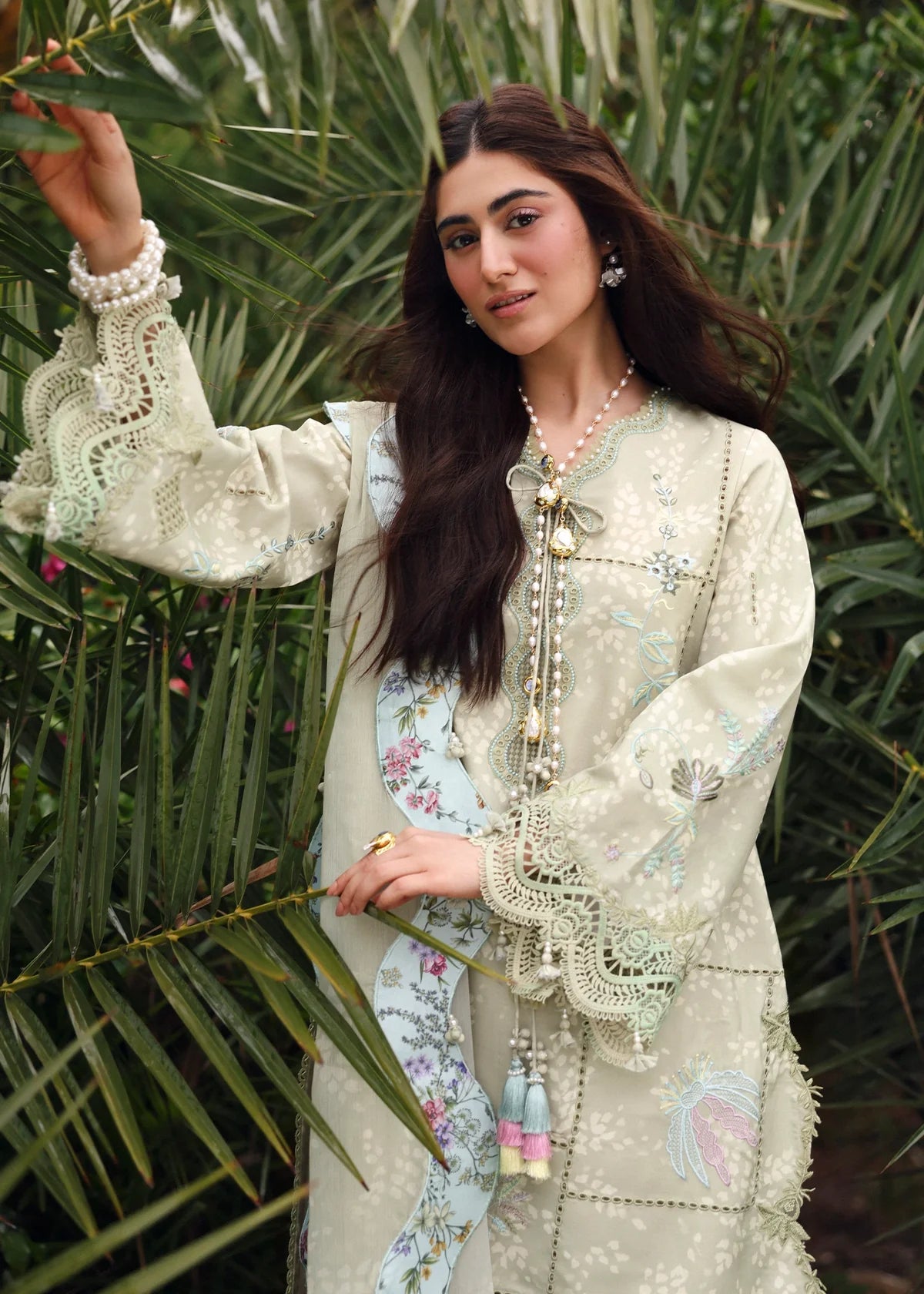 SARDINIA EMBROIDERED LAWN EID MONSOON SAGE