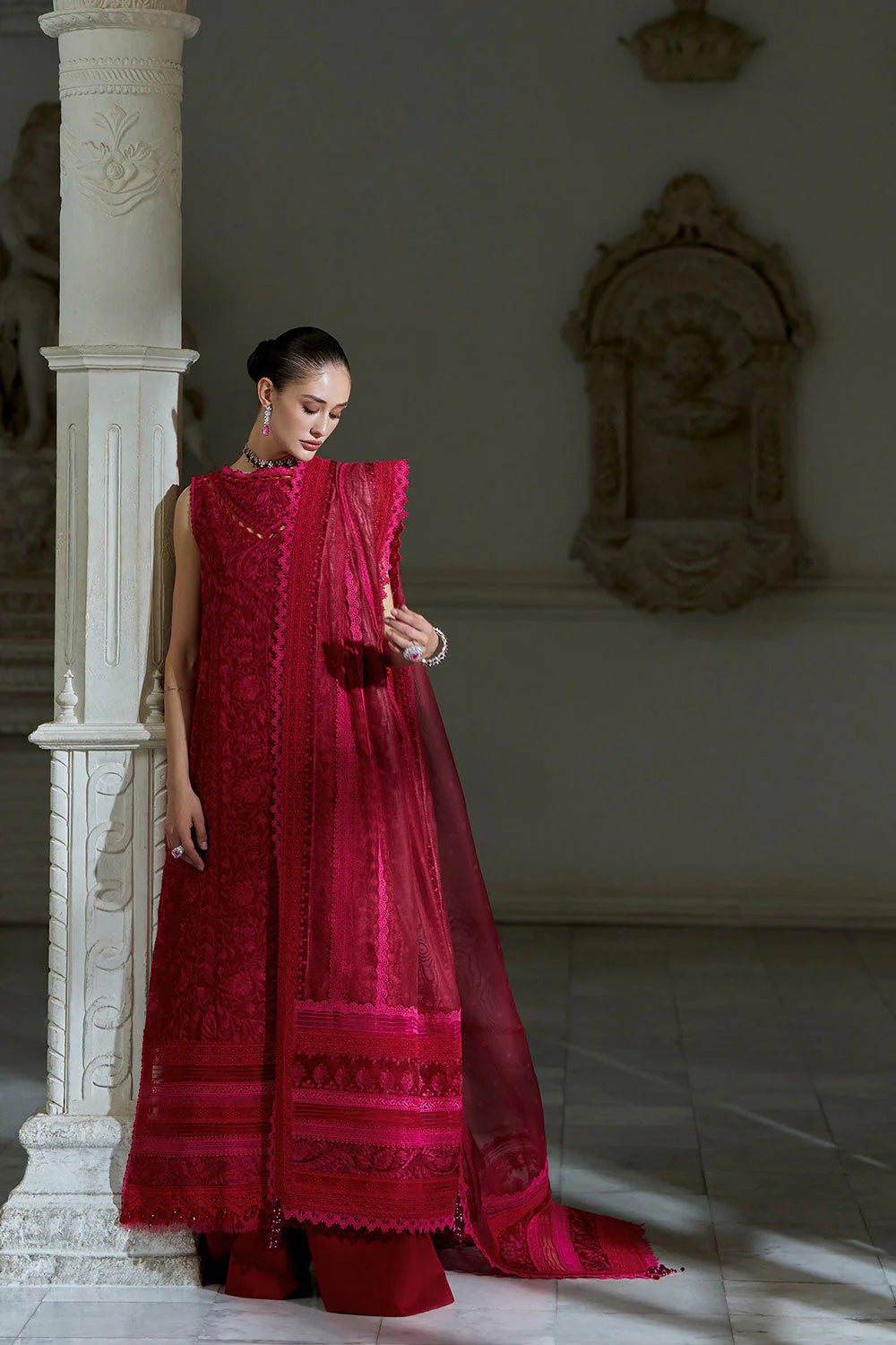 STITCHED BY CC SOBIA NAZIR LUXURY LAWN D-9B 3PC