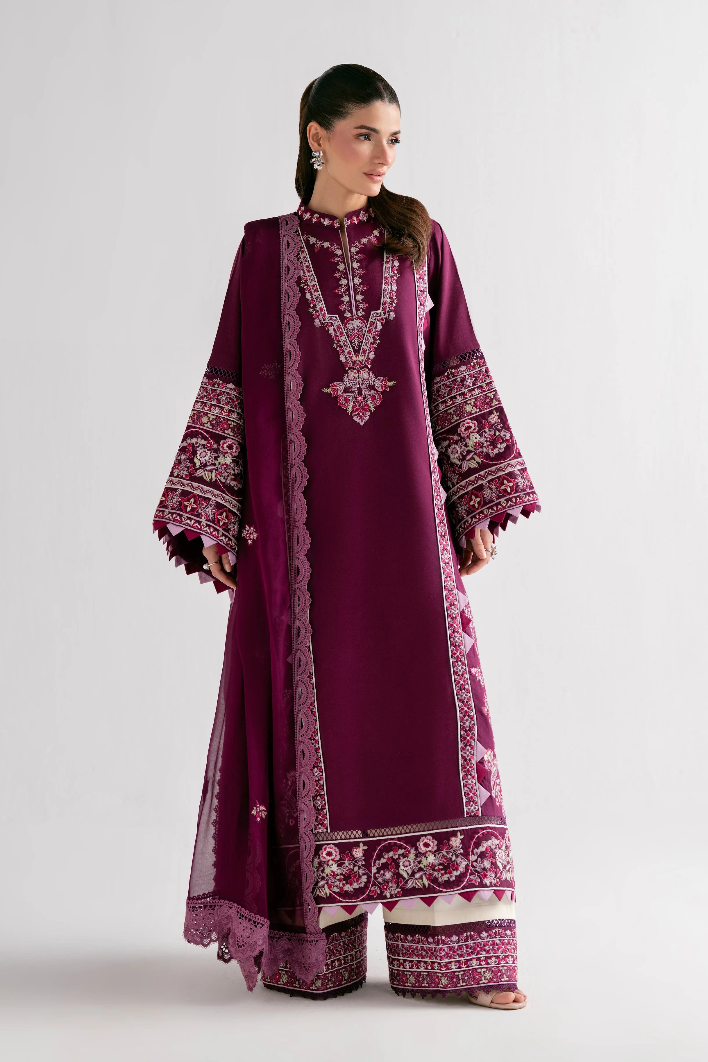 SOHA SULTAN PLUM 3PC