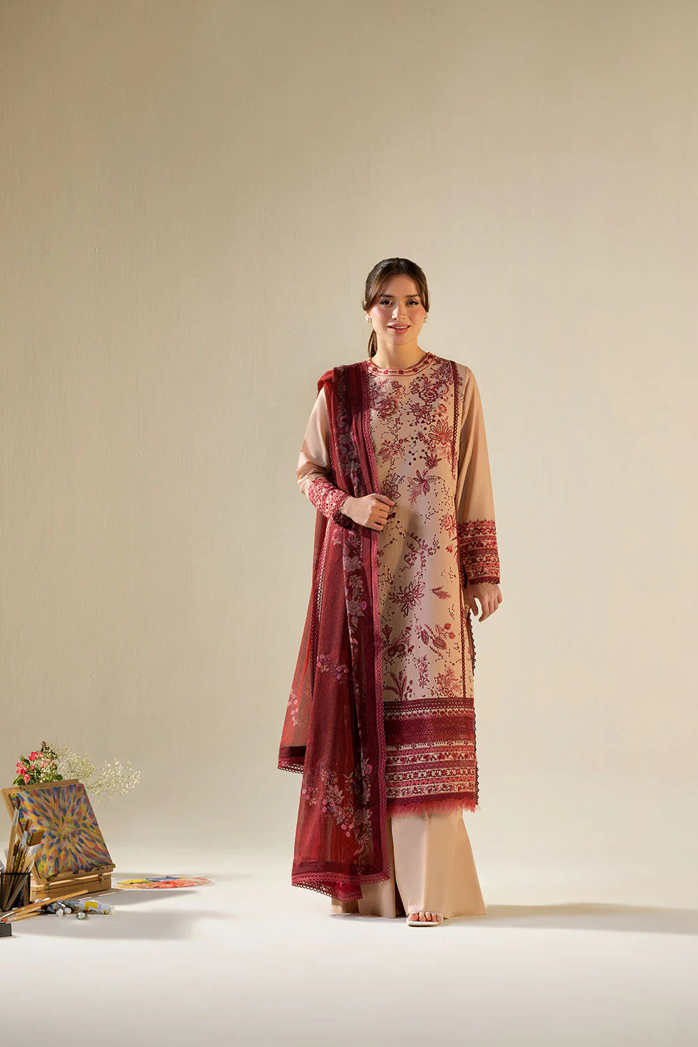 SOBIA NAZIR VITAL UNSTITCHED LAWN VT26-9A