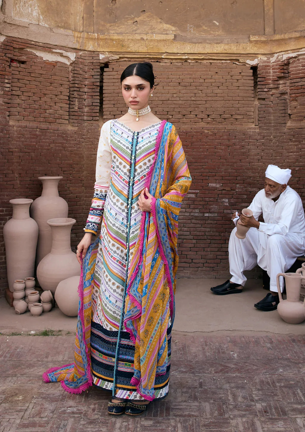 KAHF AANGAN PRINT CHIFFON KPS-2A