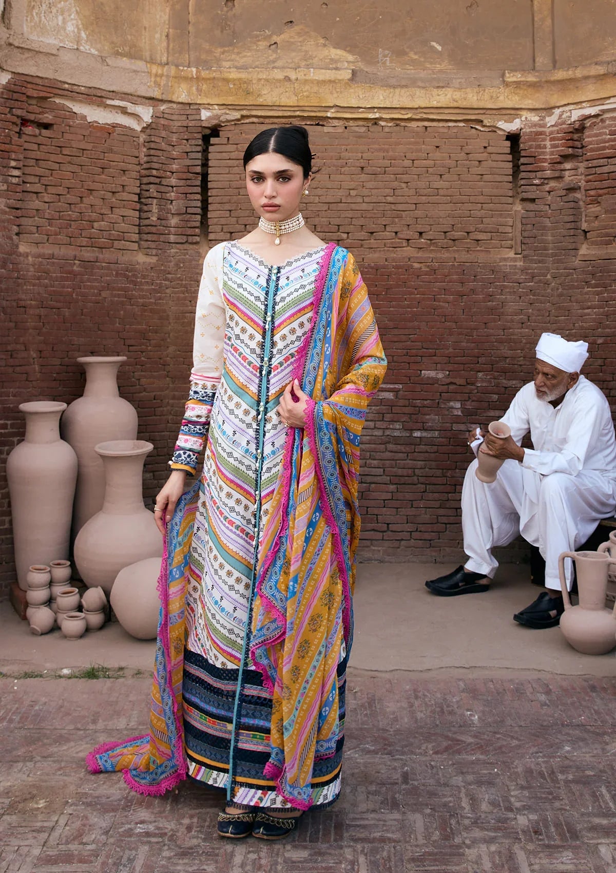 KAHF AANGAN PRINT CHIFFON KPS-2A