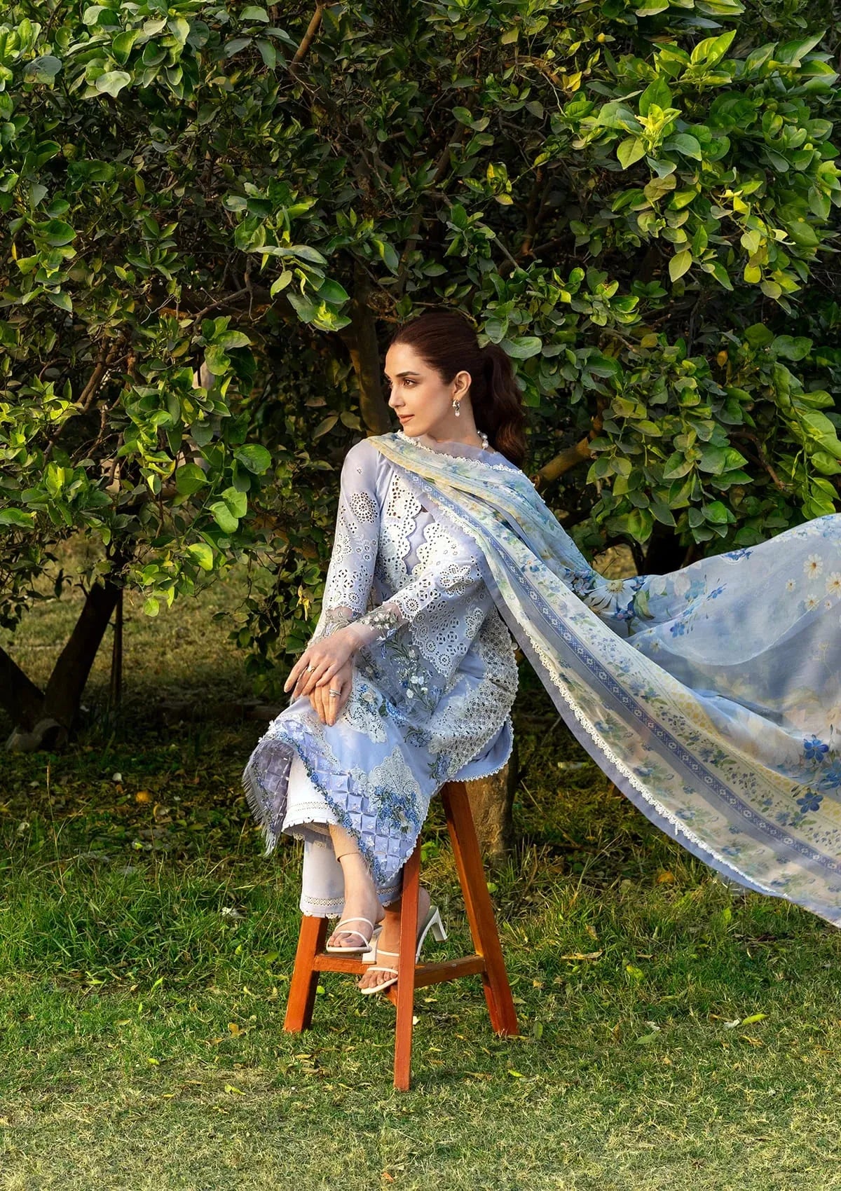STITCHED BY CC ELAF PREMIUM LUXURY LAWN ELY-12 3PC