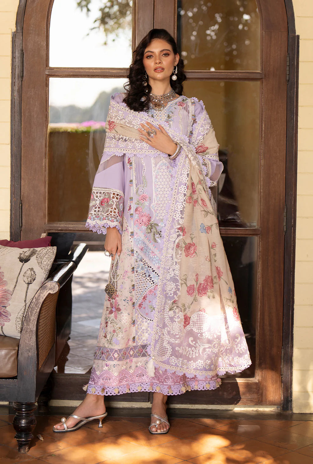 STITCHED BY CC AJR EVARA LUXURY LAWN ZAYA