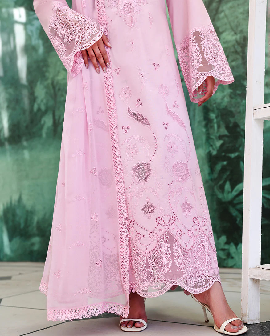 ROHEENAZ VEIL OF SUMMER CHIKANKARI AURORA LIGHT
