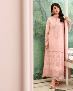 ROHEENAZ VEIL OF SUMMER CHIKANKARI AZURE ELAN