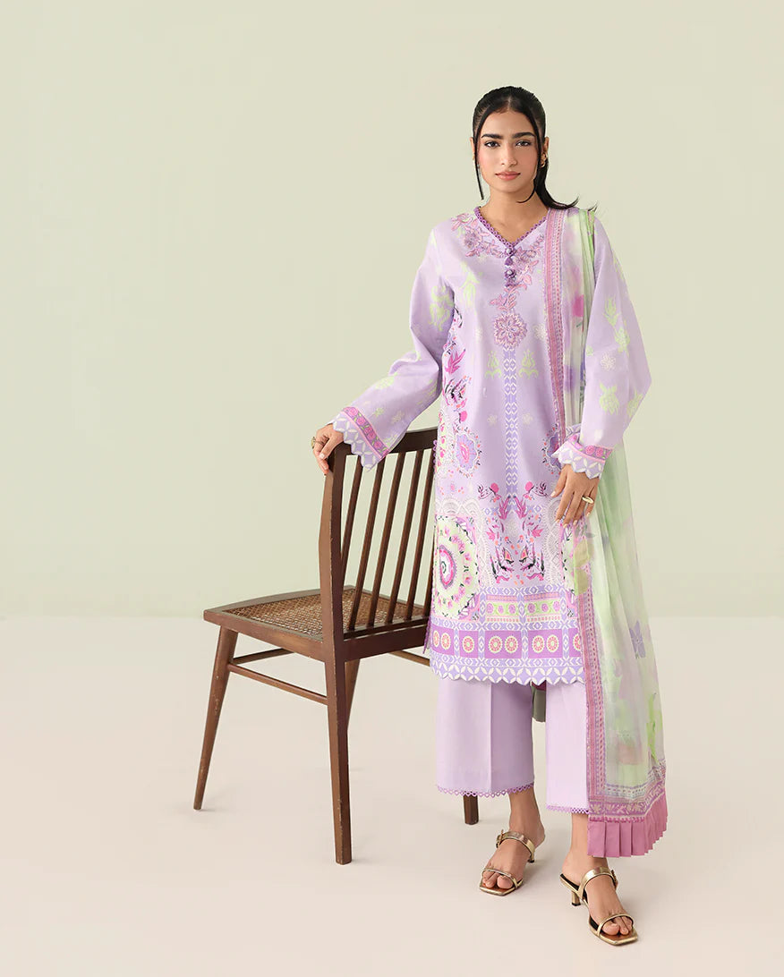 STITCHED BY CC ROHEENAZ ROSETTE AZURE 3PC