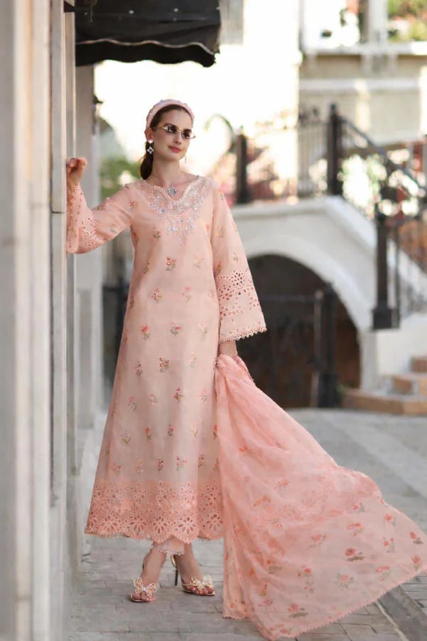 NOOR BY SAADIA ASAD D8-B-PEACH BLUSH