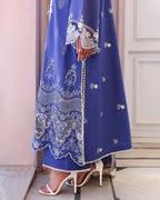 ROHEENAZ VEIL OF SUMMER CHIKANKARI BLANC MIRAGE