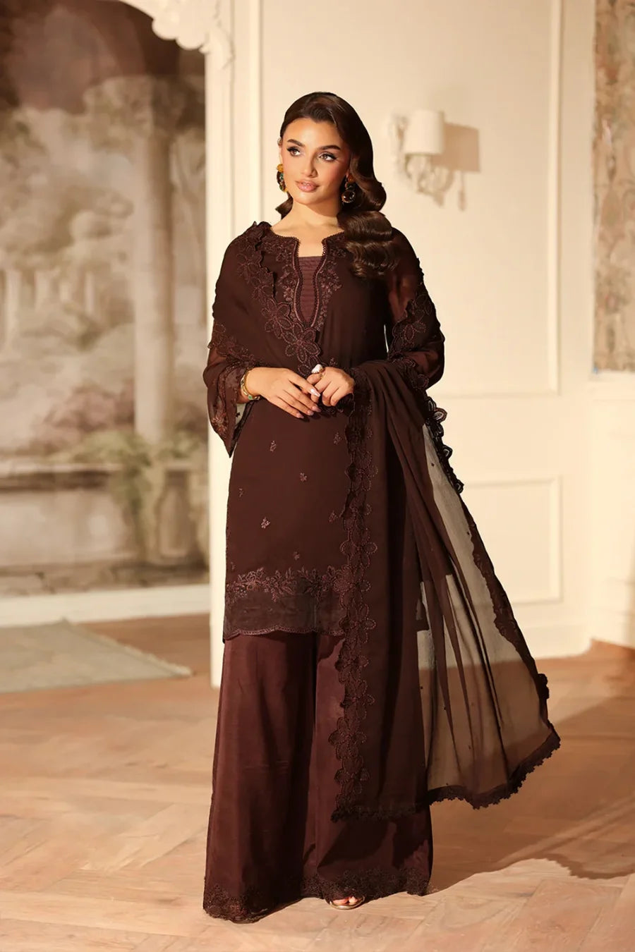 AZURE FESTIVE COCOA DRAPE