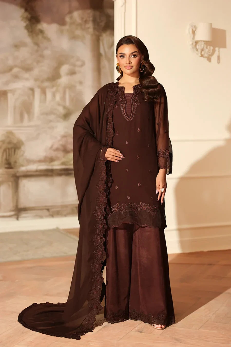 AZURE FESTIVE COCOA DRAPE
