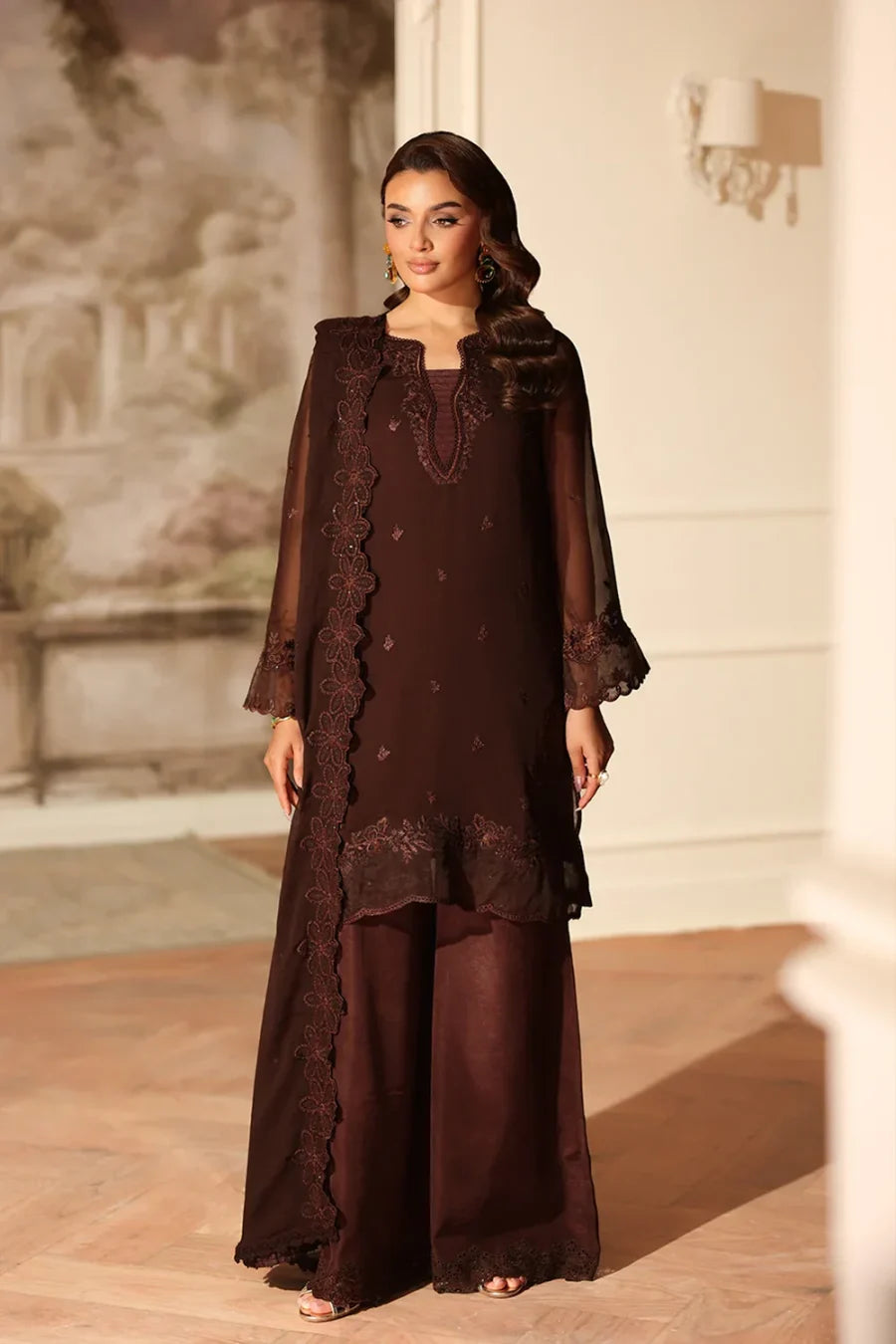 AZURE FESTIVE COCOA DRAPE