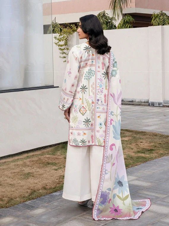 CORAL GARDENIA PRINTED LAWN  CG-03