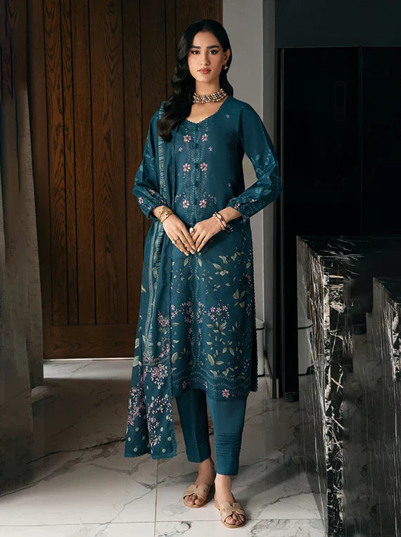 CORAL GARDENIA PRINTED LAWN  CG-08