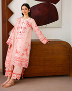 ROHEENAZ SUNLIT TALES PRINTED CORAL WHISPER