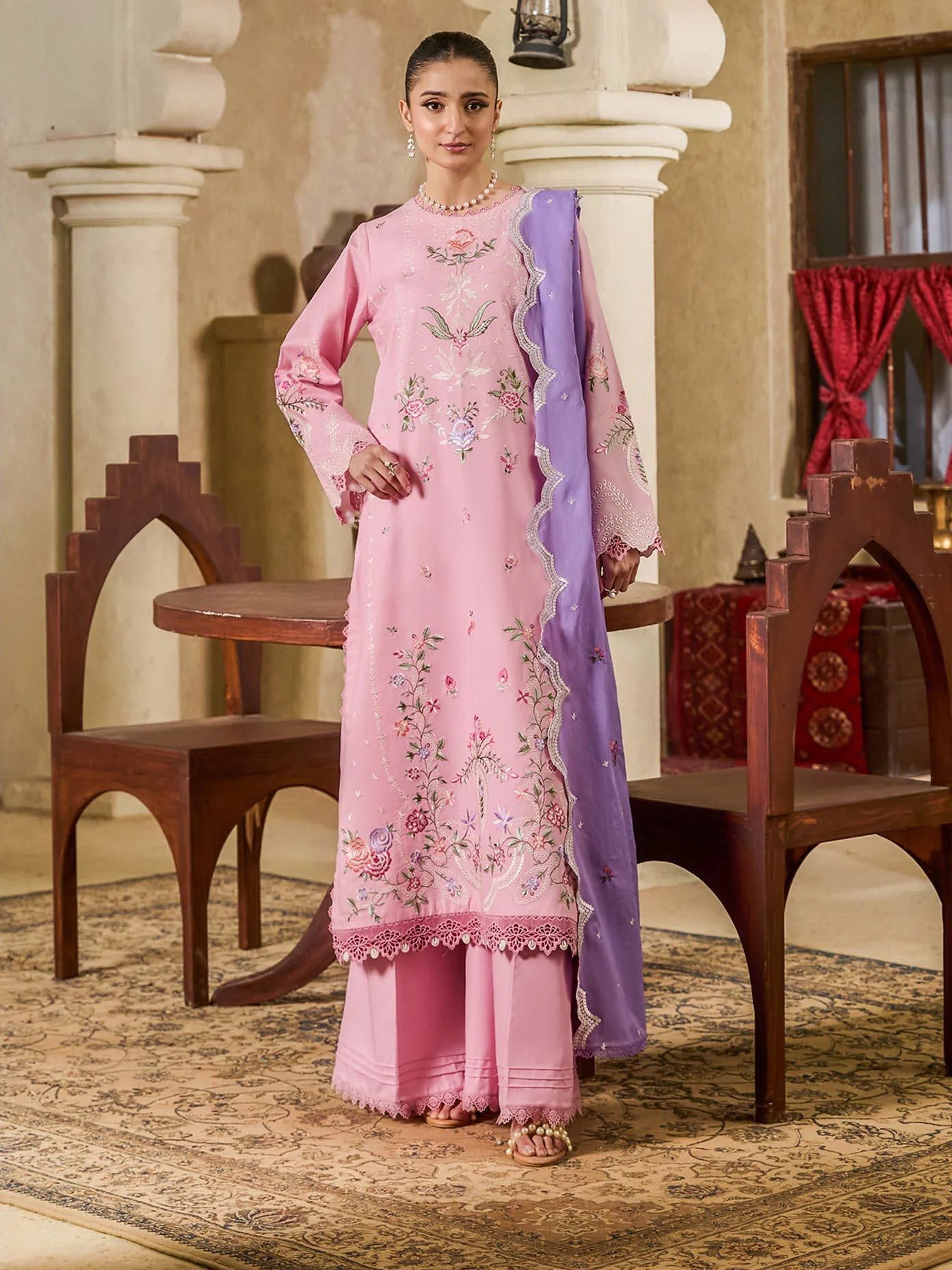 STITCHED BY CC RAHA RAJBARI PREMIUM SUMMER D-08 3PC