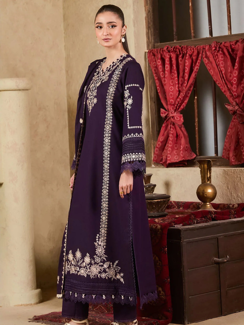 STITCHED BY CC RAHA RAJBARI PREMIUM SUMMER D-09 3PC