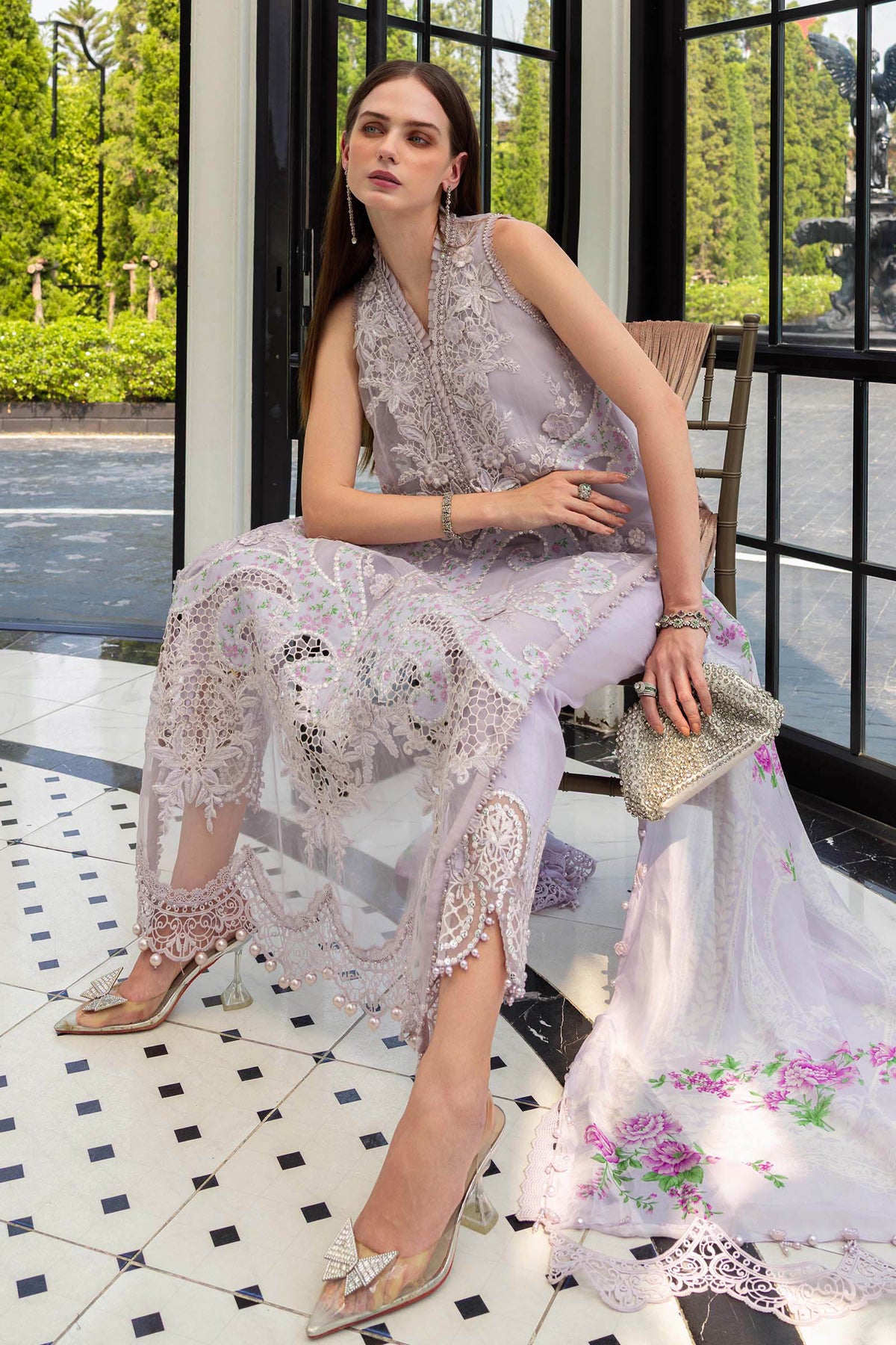 STITCHED BY CC MARIA B LAWN D-12 3PC