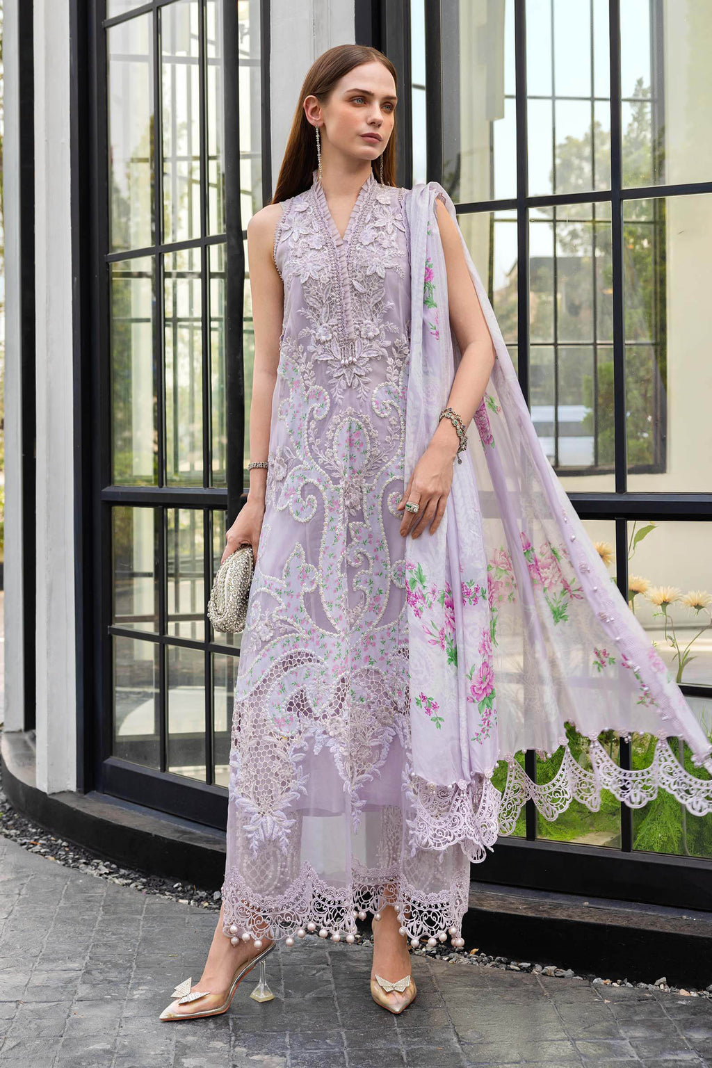 STITCHED BY CC MARIA B LAWN D-12 3PC