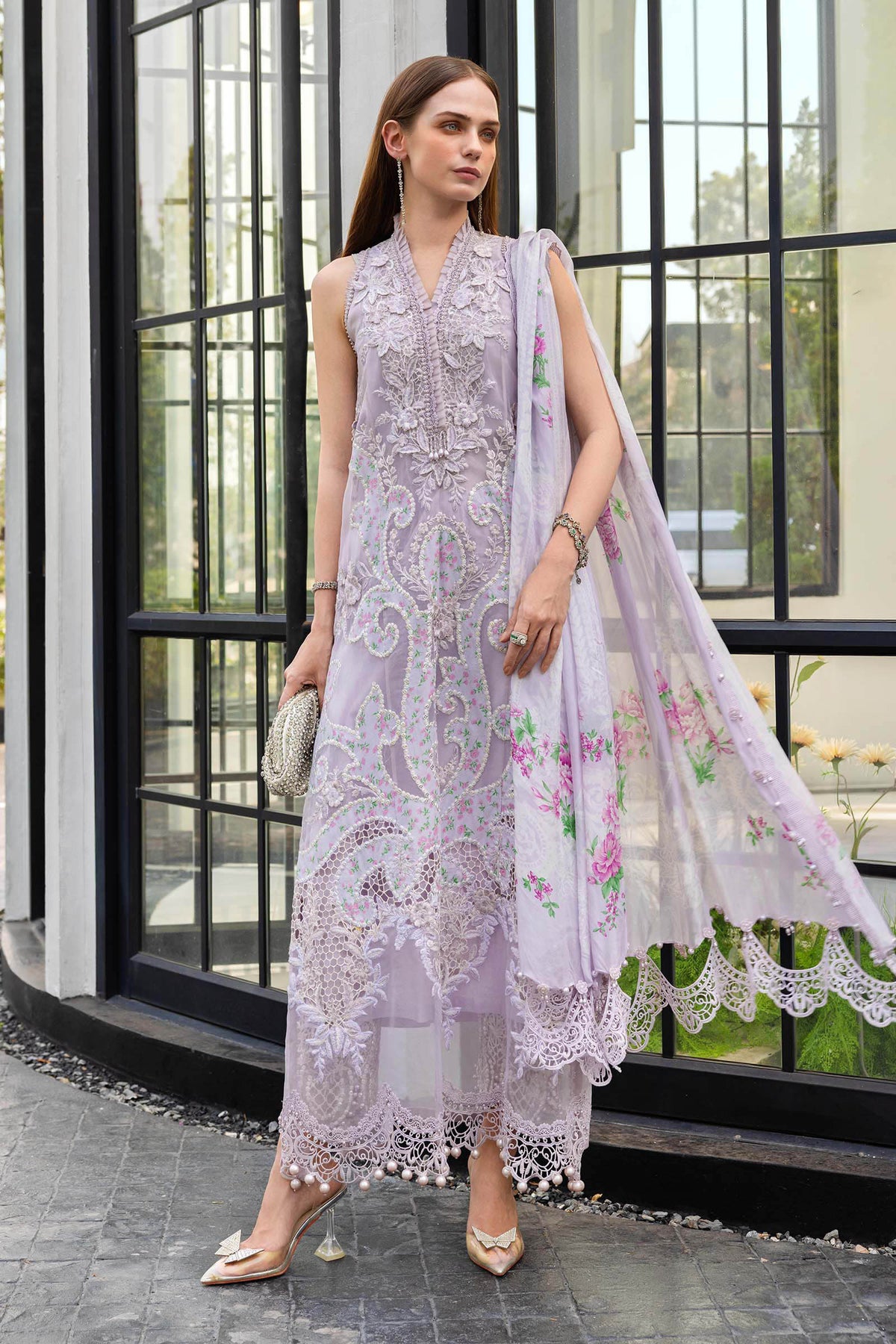 STITCHED BY CC MARIA B LAWN D-12 3PC