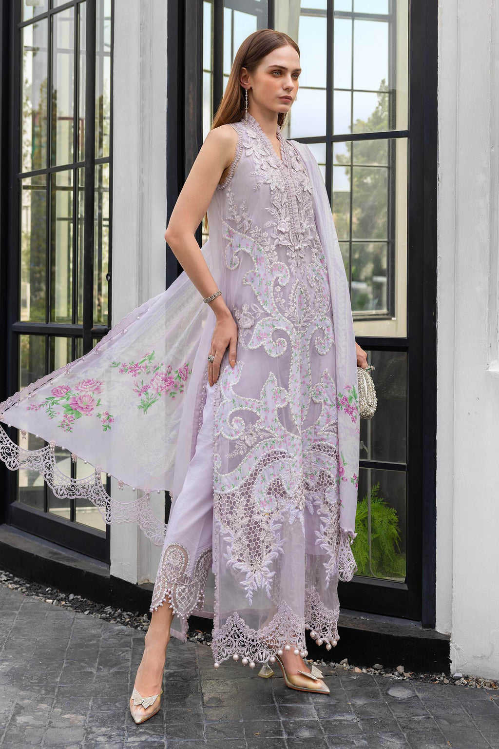 STITCHED BY CC MARIA B LAWN D-12 3PC