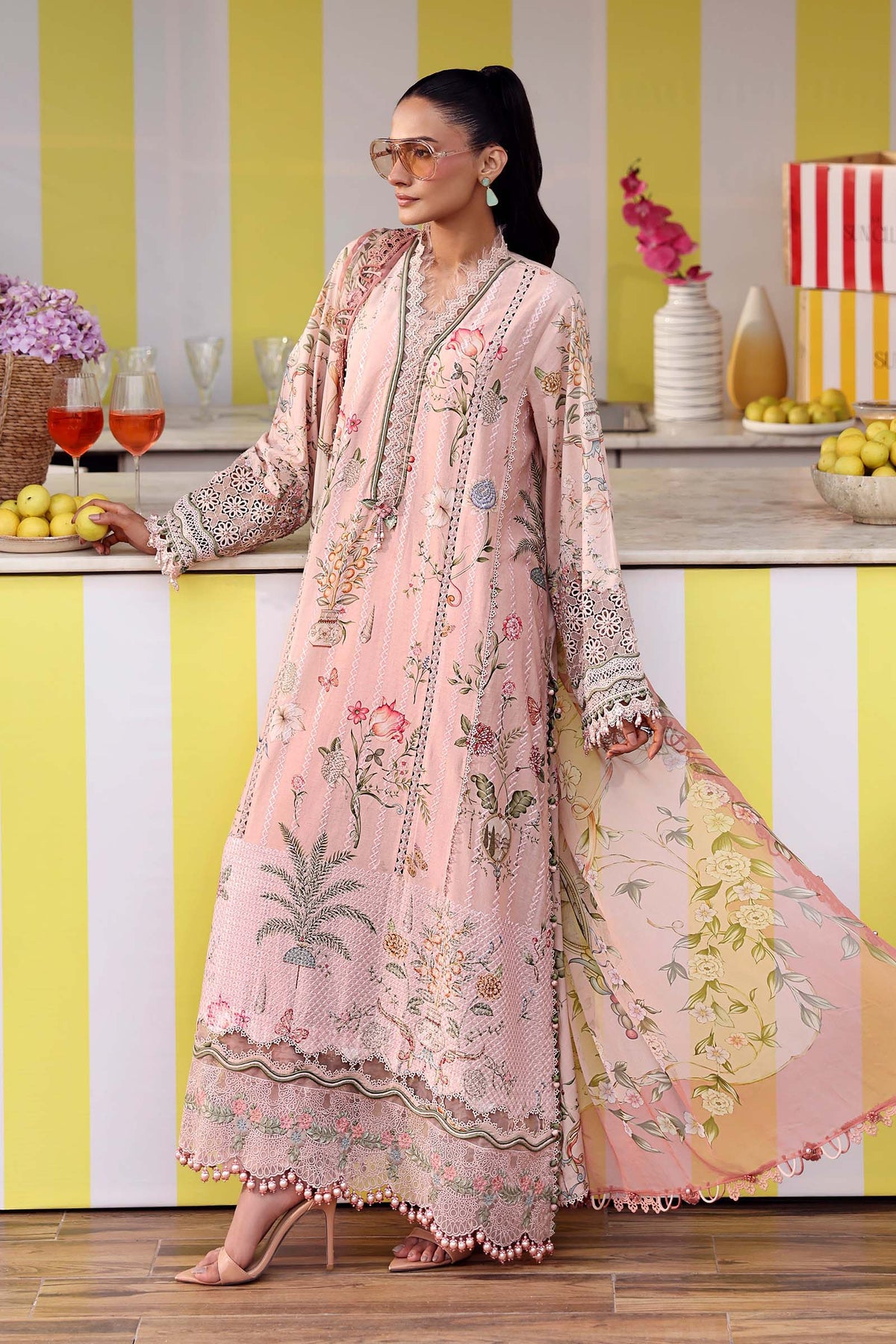 STITCHED BY CC MARIA.B.M.PRINTS MPT-3004-A 3PC