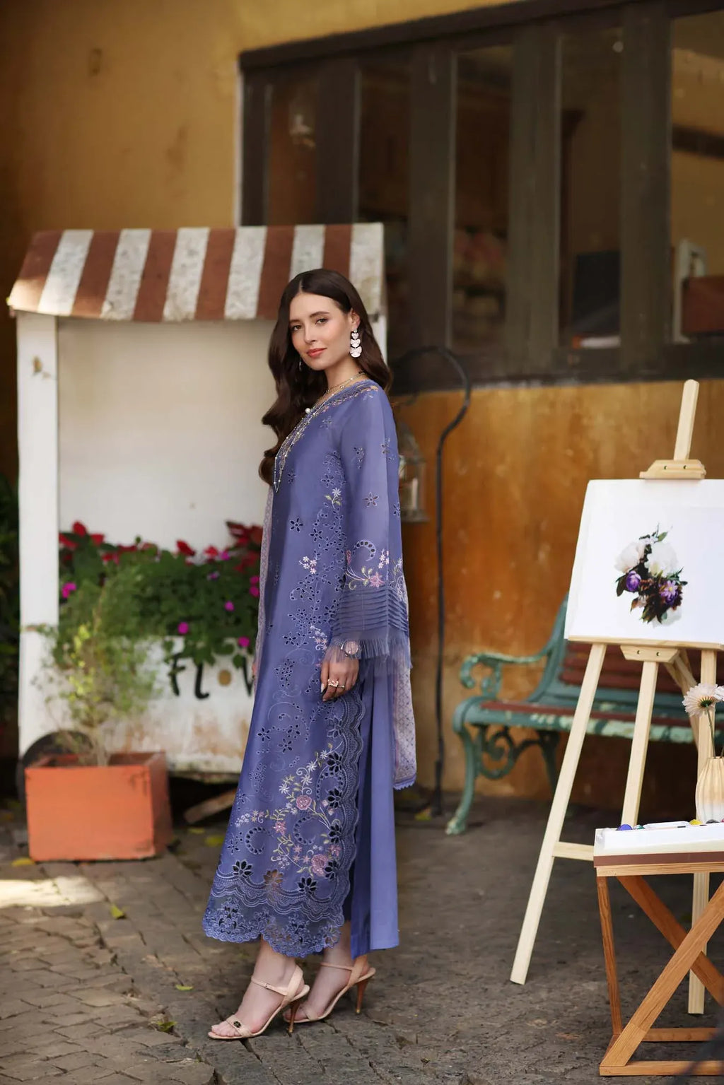 NOOR BY SAADIA ASAD LUXURY EID SCHIFFLI LASERKARI D-09