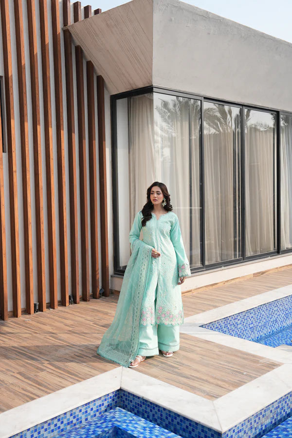 AYLIN LUXURY LAWN MINT BLOSSOM