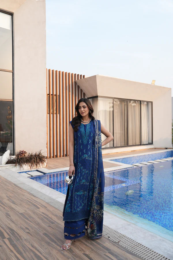 AYLIN LUXURY LAWN MIDNIGHT IRIS