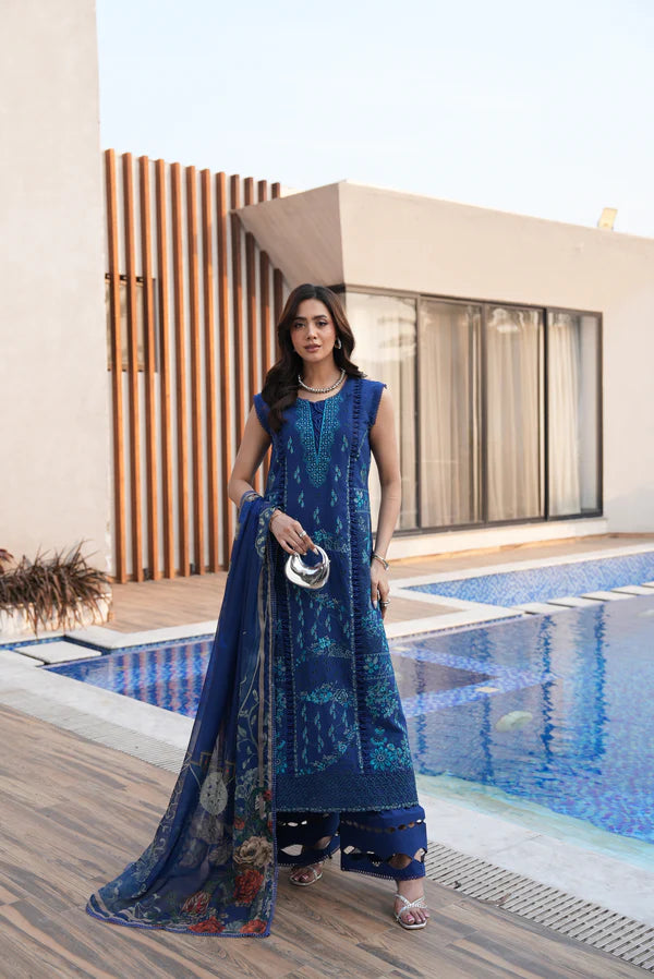 AYLIN LUXURY LAWN MIDNIGHT IRIS