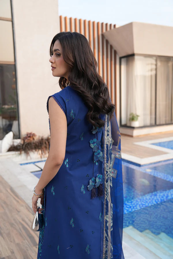 AYLIN LUXURY LAWN MIDNIGHT IRIS