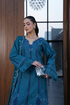 AYLIN LUXURY LAWN TEAL LOTUS