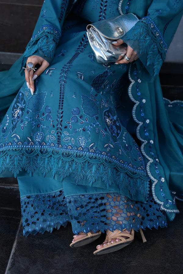 AYLIN LUXURY LAWN TEAL LOTUS