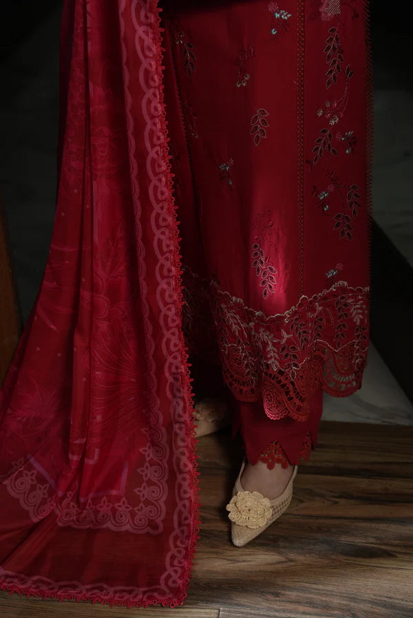 STITCHED BY CC AYLIN LUXURY LAWN CRIMSON CHARM 3PC