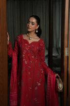 STITCHED BY CC AYLIN LUXURY LAWN CRIMSON CHARM 3PC