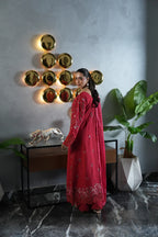 STITCHED BY CC AYLIN LUXURY LAWN CRIMSON CHARM 3PC