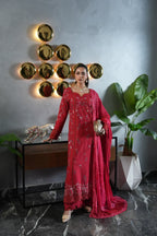 STITCHED BY CC AYLIN LUXURY LAWN CRIMSON CHARM 3PC