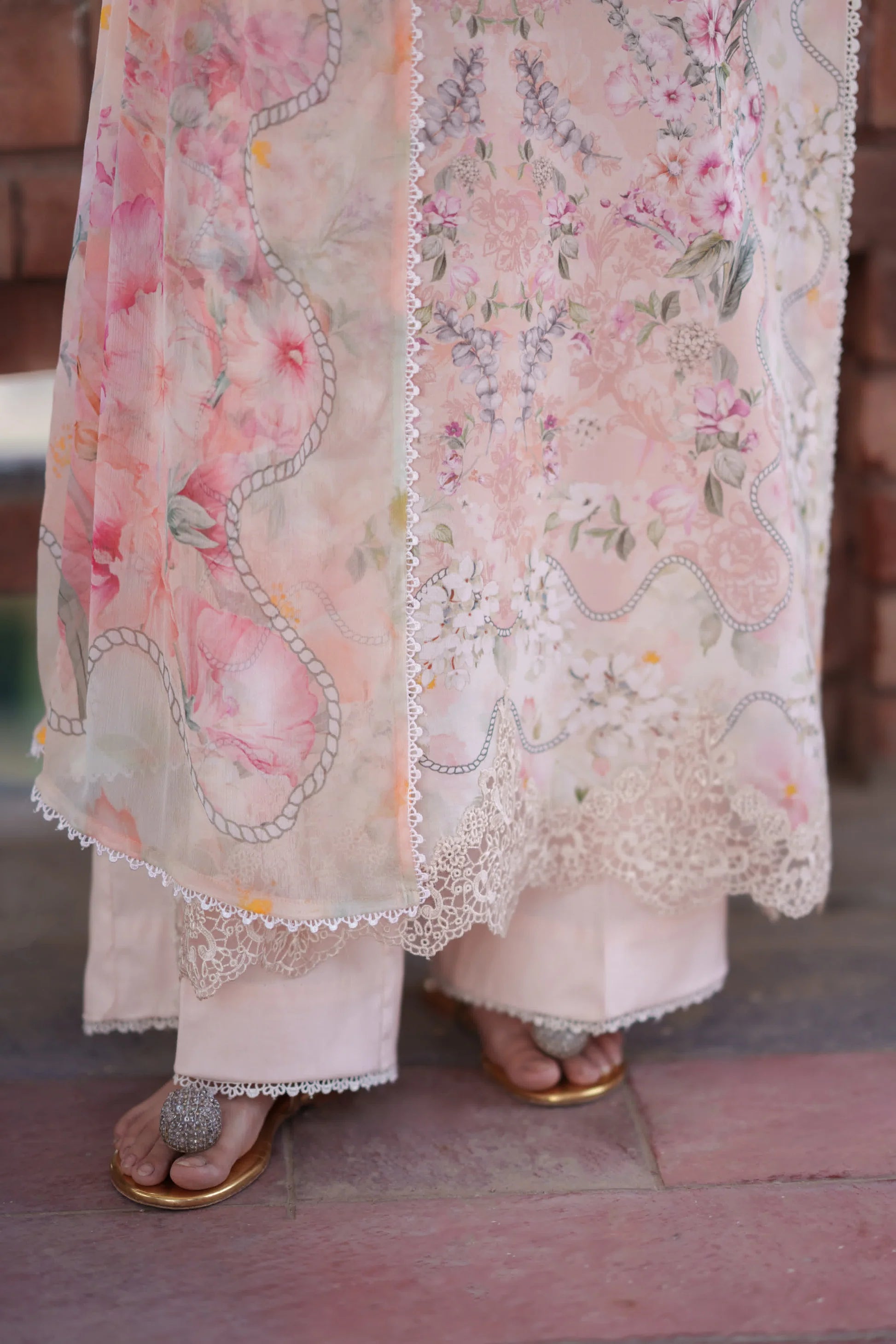 NEESHAY SUMMER LINES PEACHLINE