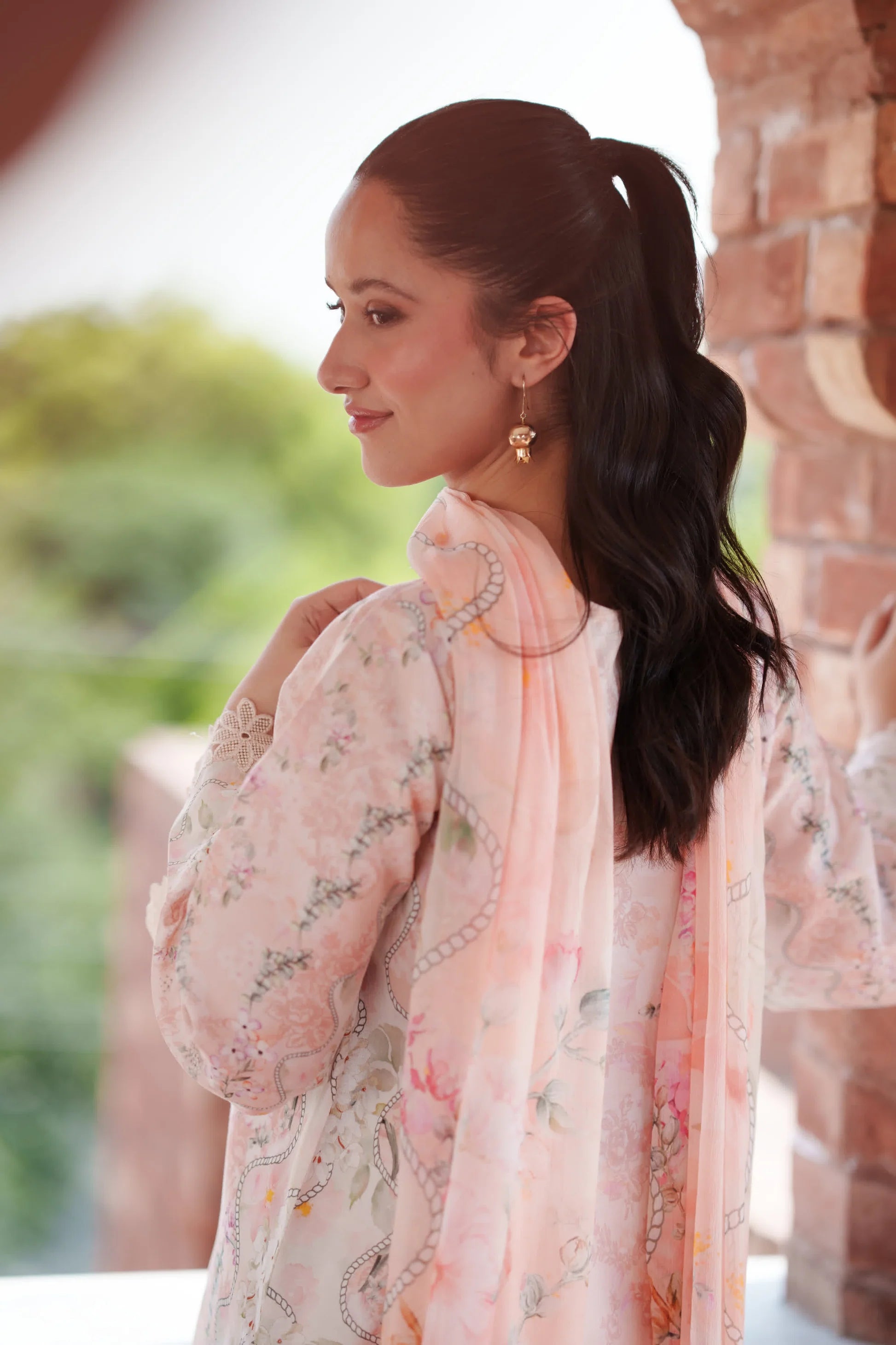 NEESHAY SUMMER LINES PEACHLINE