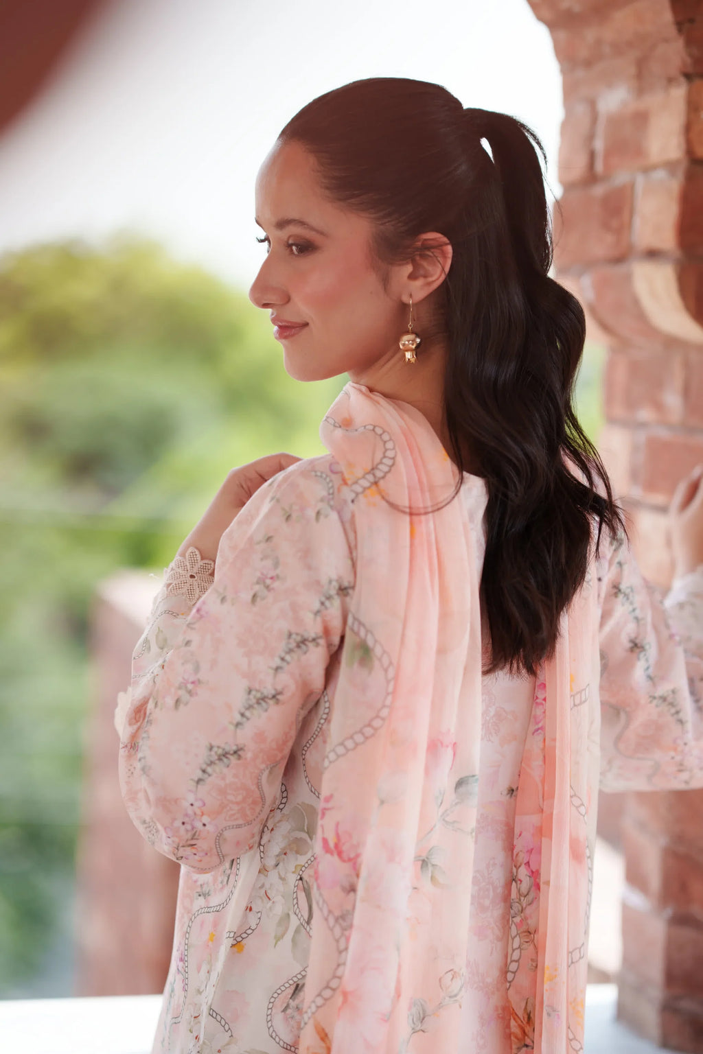 NEESHAY SUMMER LINES PEACHLINE