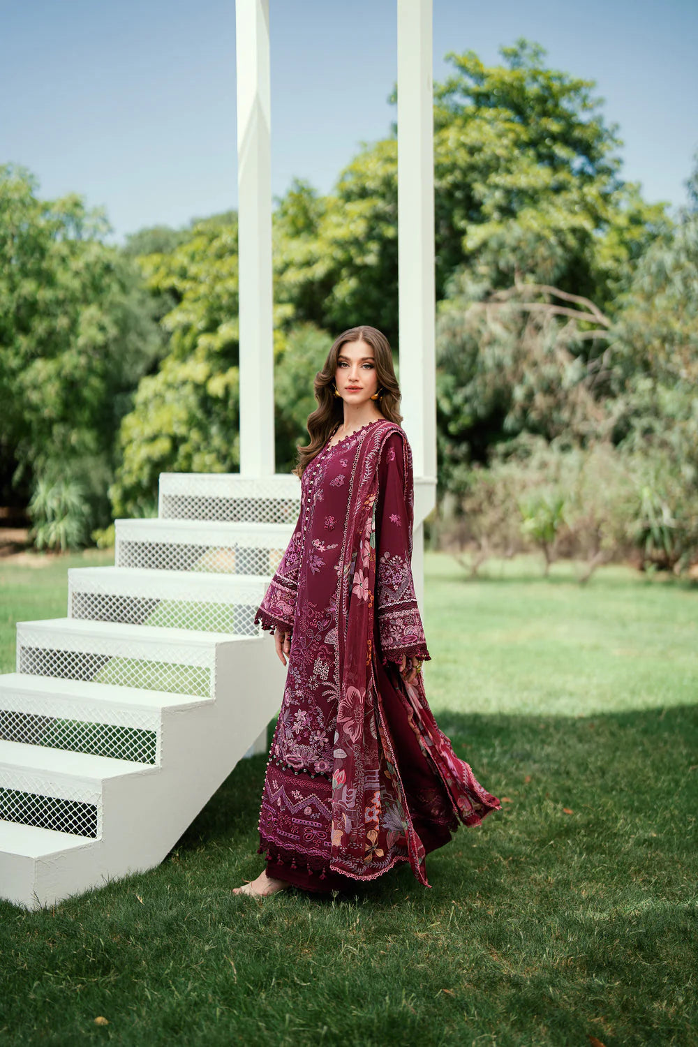 FLORENT EMBROIDERED LAWN  FED-8B