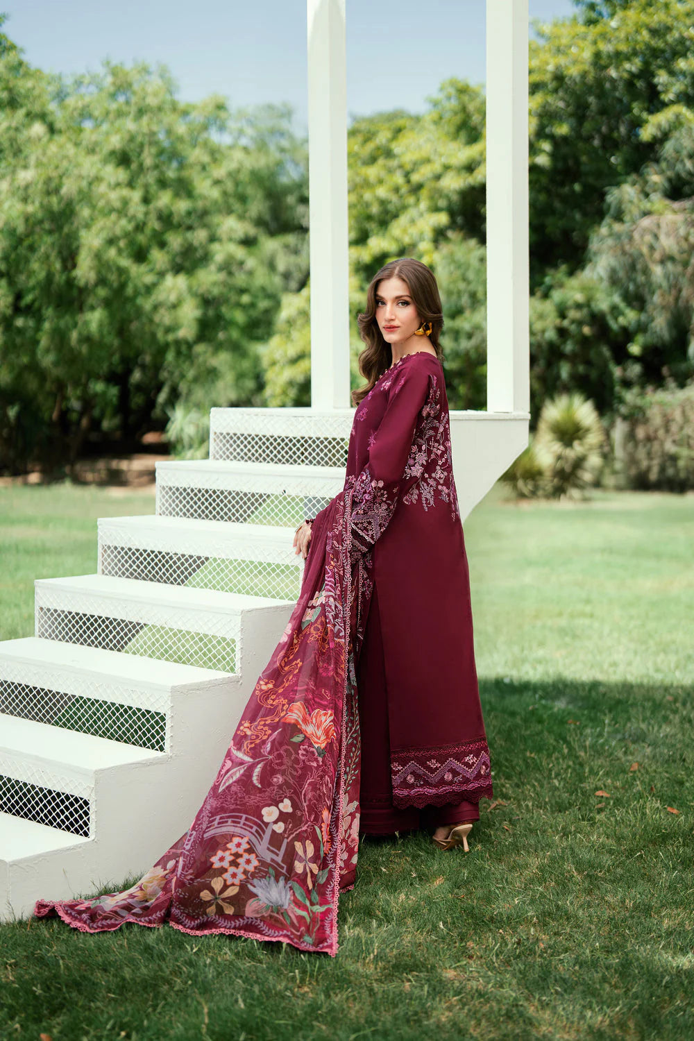 FLORENT EMBROIDERED LAWN  FED-8B