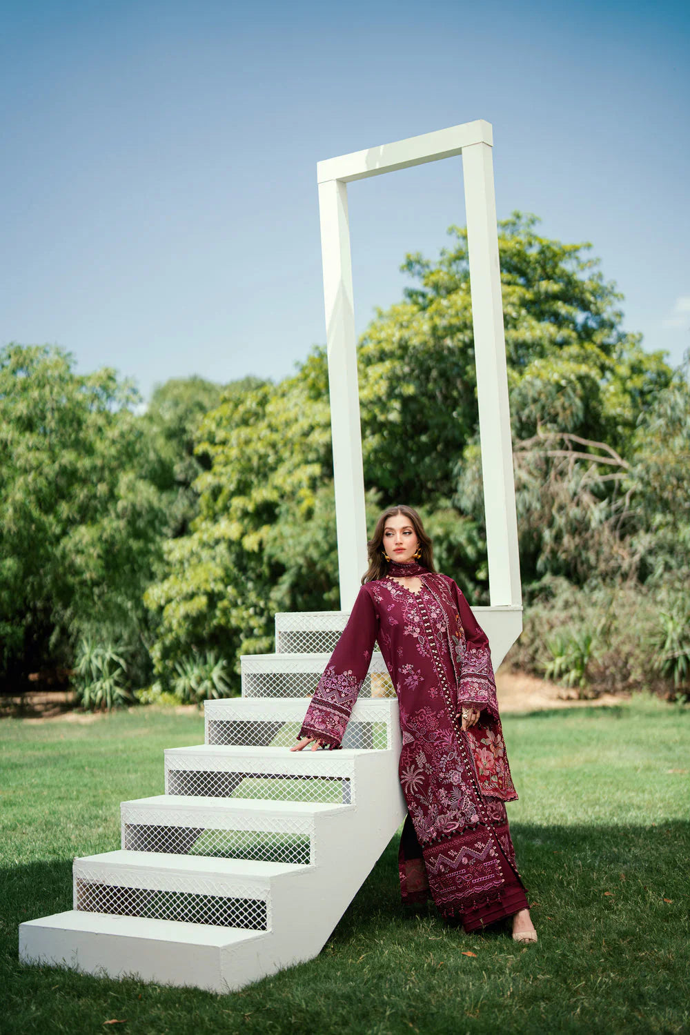 FLORENT EMBROIDERED LAWN  FED-8B