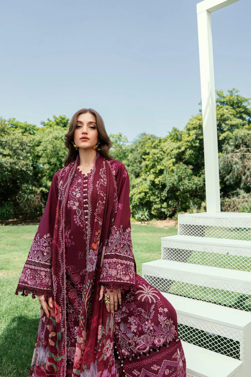 FLORENT EMBROIDERED LAWN  FED-8B