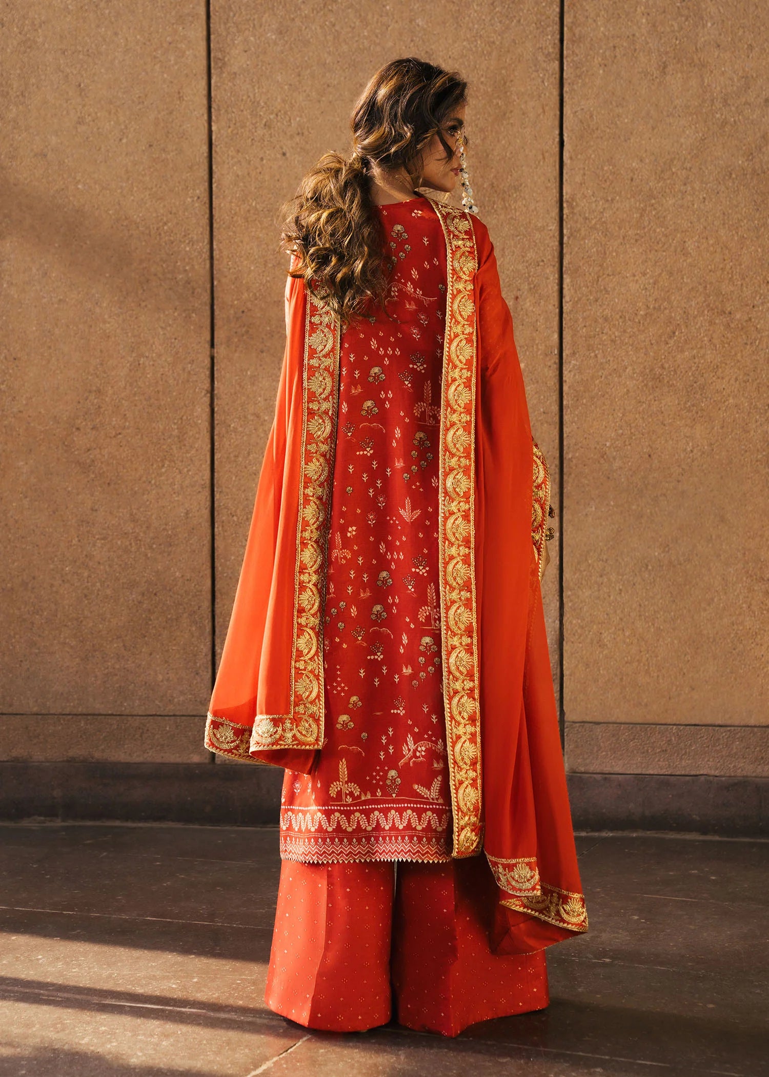 CRIMSON WEDDING PATAKHA SCARLET 3PC